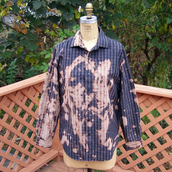 Men's Upcycled REACTION Kenneth Cole Dress Shirt 15 1/2 - Picture 4 of 6